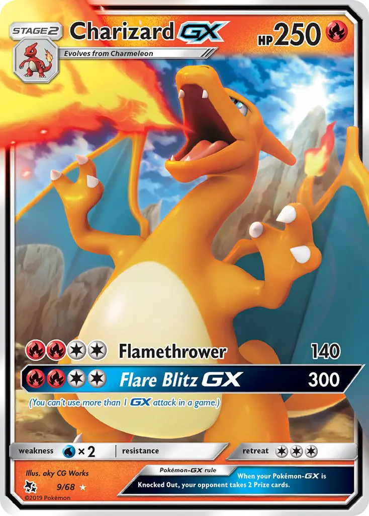Charizard GX #9 — Hidden Fates