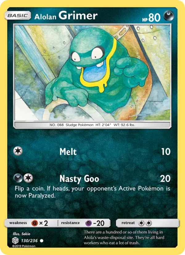 Alolan Grimer #130 — Cosmic Eclipse