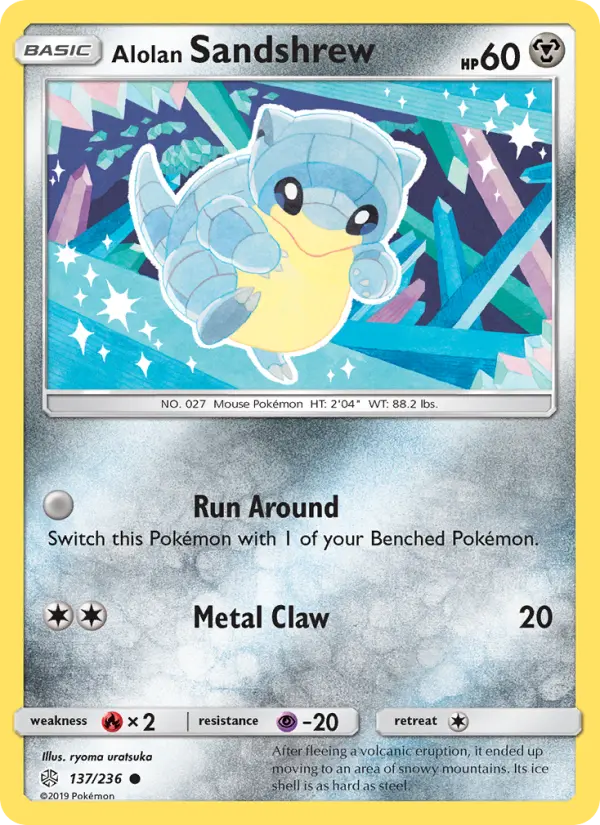 Alolan Sandshrew #137 — Cosmic Eclipse