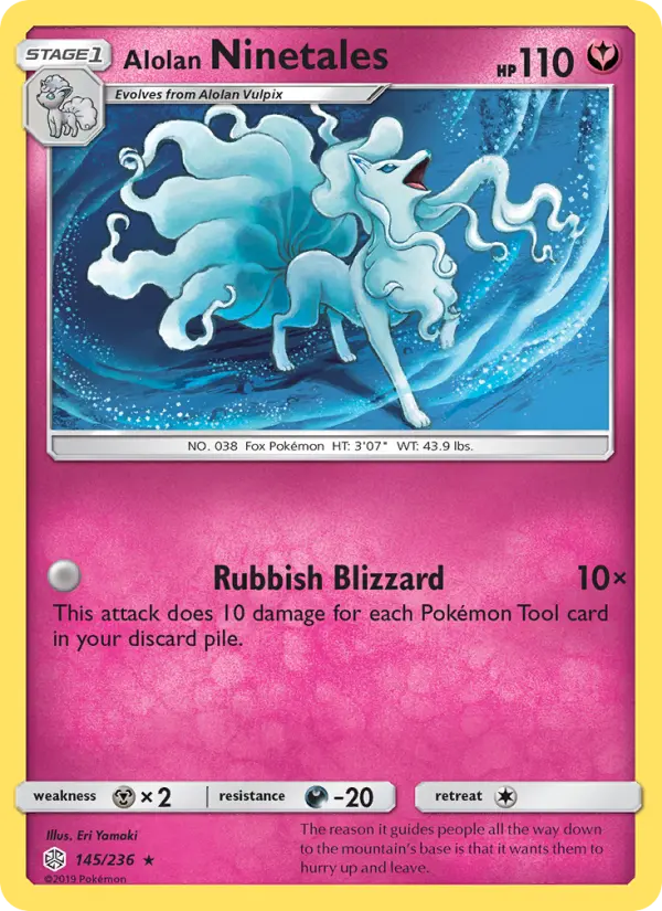 Alolan Ninetales #145 — Cosmic Eclipse