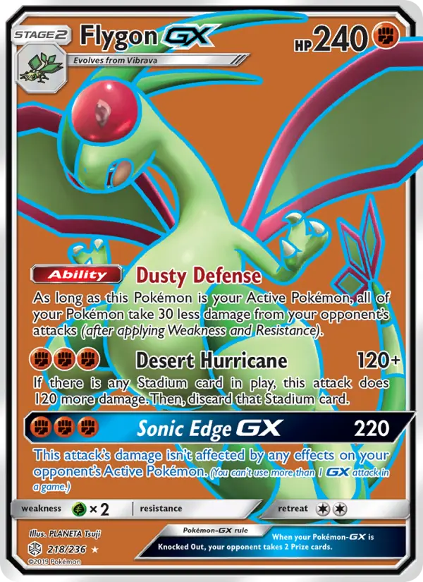 Flygon GX #218 — Cosmic Eclipse