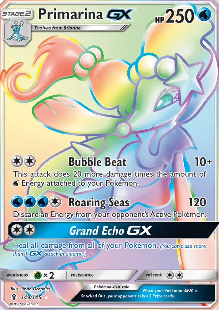Primarina GX #149 — Guardians Rising