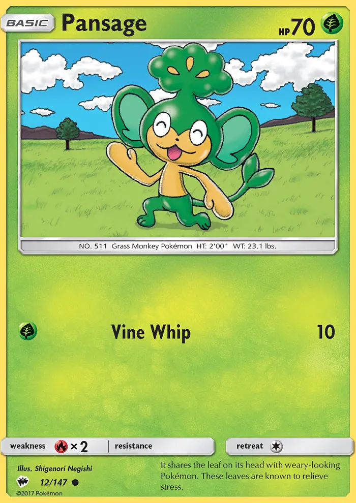Pansage #12 — Burning Shadows