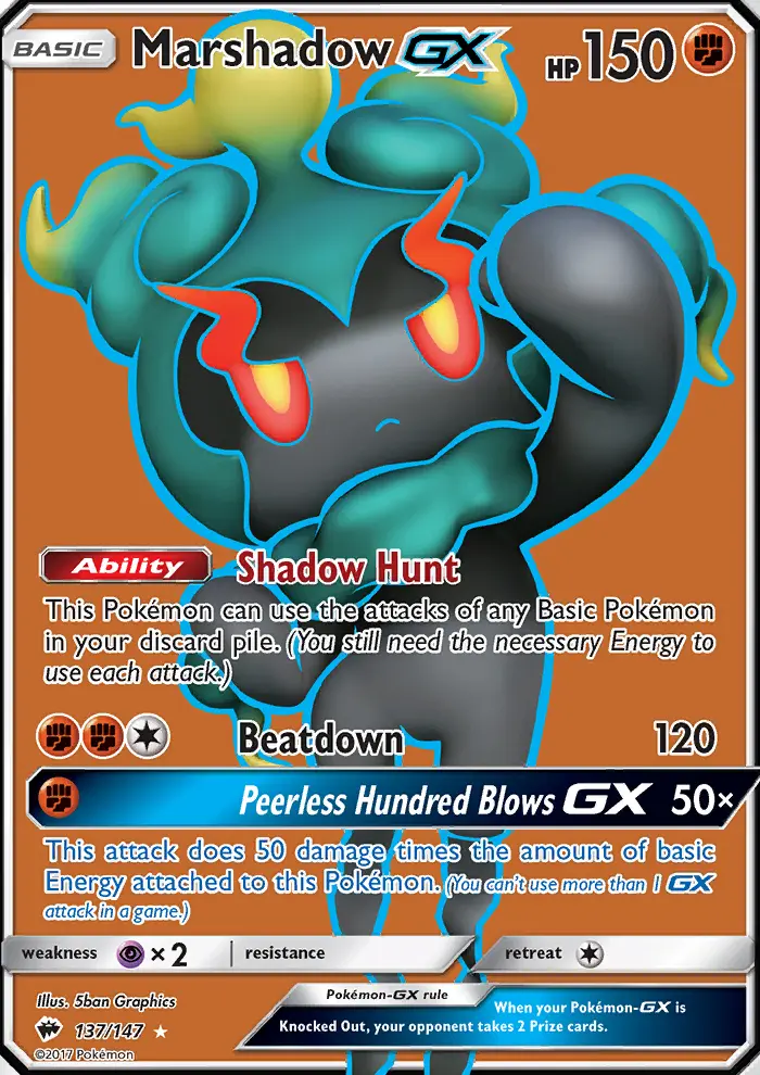 Marshadow GX #137 — Burning Shadows