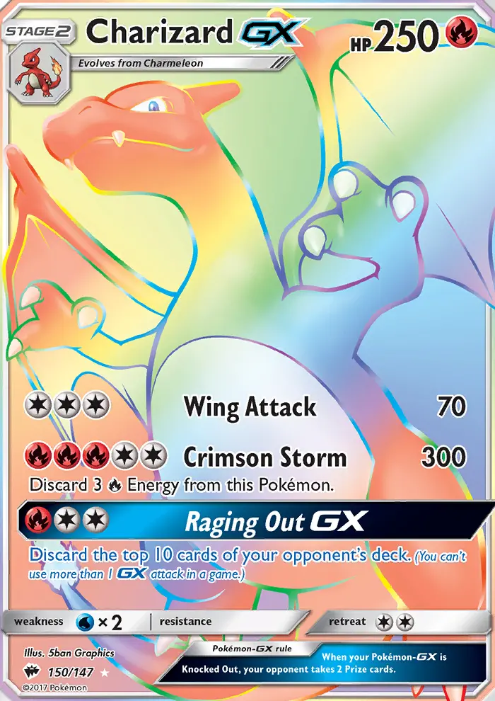 Charizard GX #150 — Burning Shadows