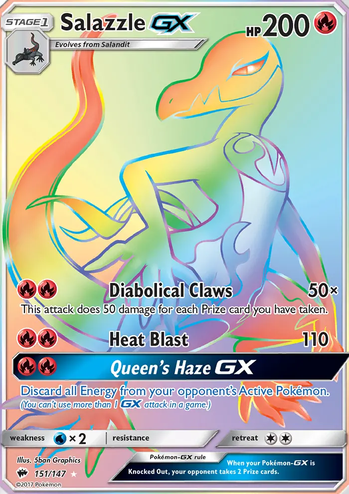 Salazzle GX #151 — Burning Shadows