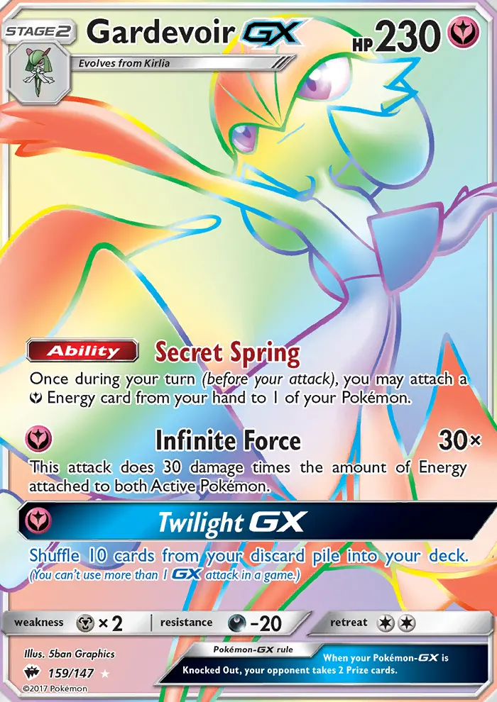 Gardevoir GX #159 — Burning Shadows