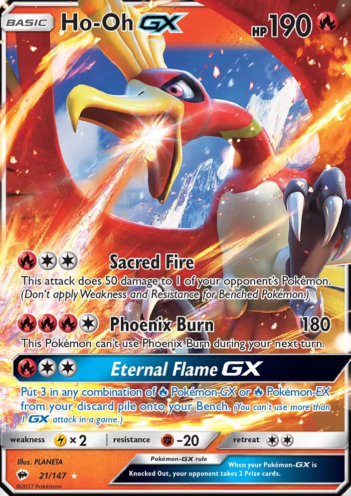Ho-Oh GX #21 — Burning Shadows