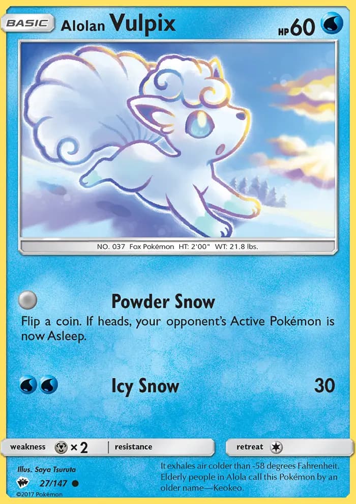 Alolan Vulpix #27 — Burning Shadows