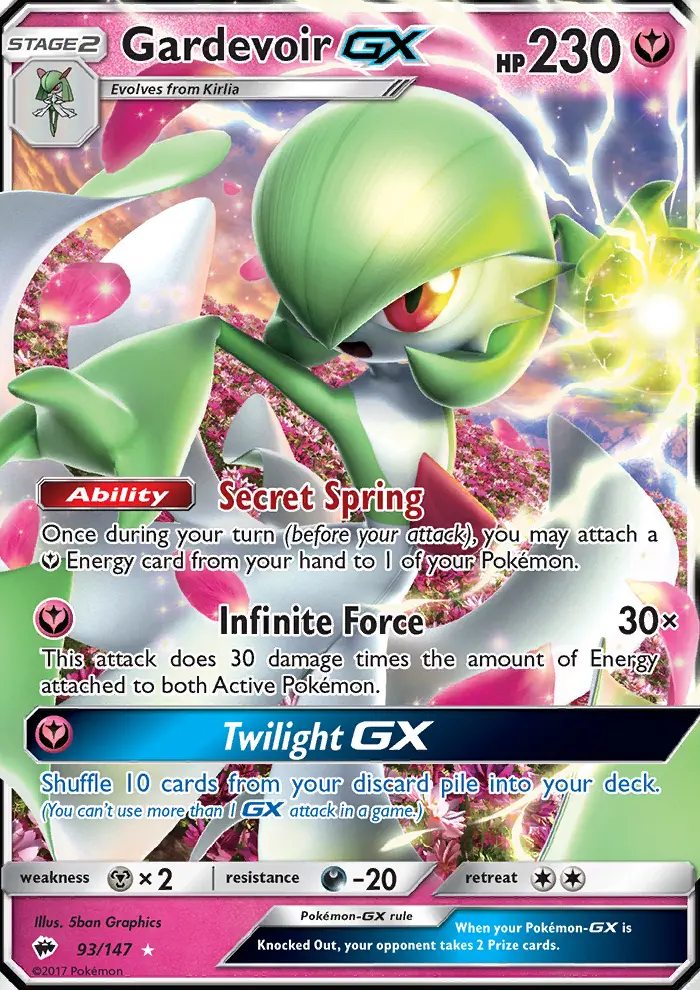 Gardevoir GX #93 — Burning Shadows
