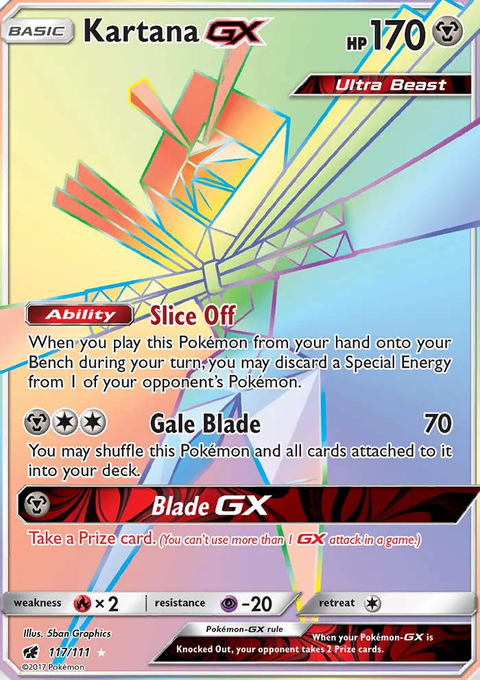 Kartana GX #117 — Crimson Invasion