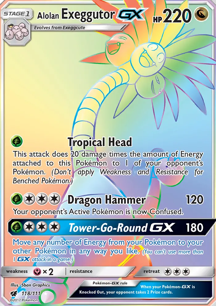 Alolan Exeggutor GX #118 — Crimson Invasion