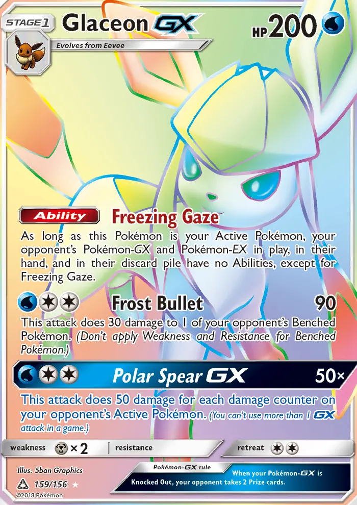 Glaceon GX #159 — Ultra Prism