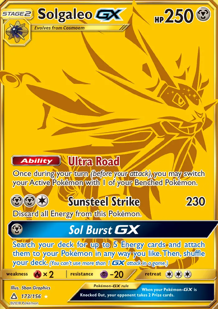 Solgaleo GX #173 — Ultra Prism