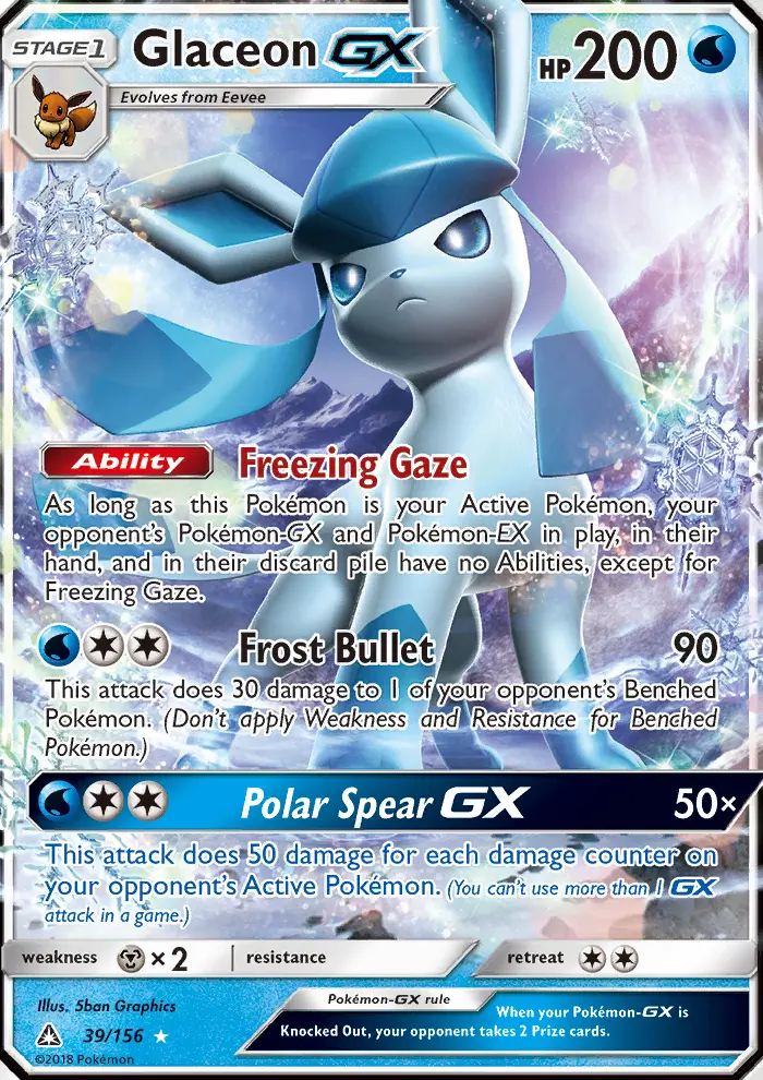 Glaceon GX #39 — Ultra Prism