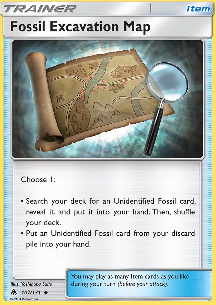 Fossil Excavation Map #107 — Forbidden Light
