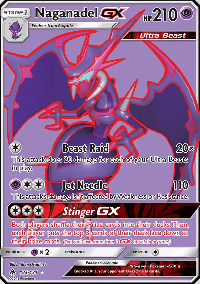 Naganadel GX #121 — Forbidden Light