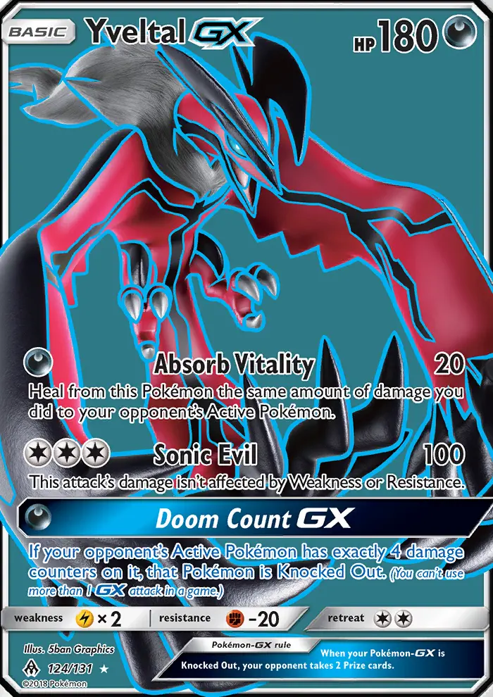 Yveltal GX #124 — Forbidden Light
