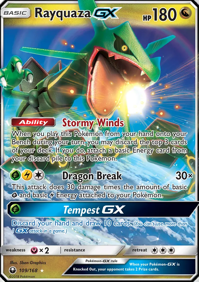 Rayquaza GX #109 — Celestial Storm