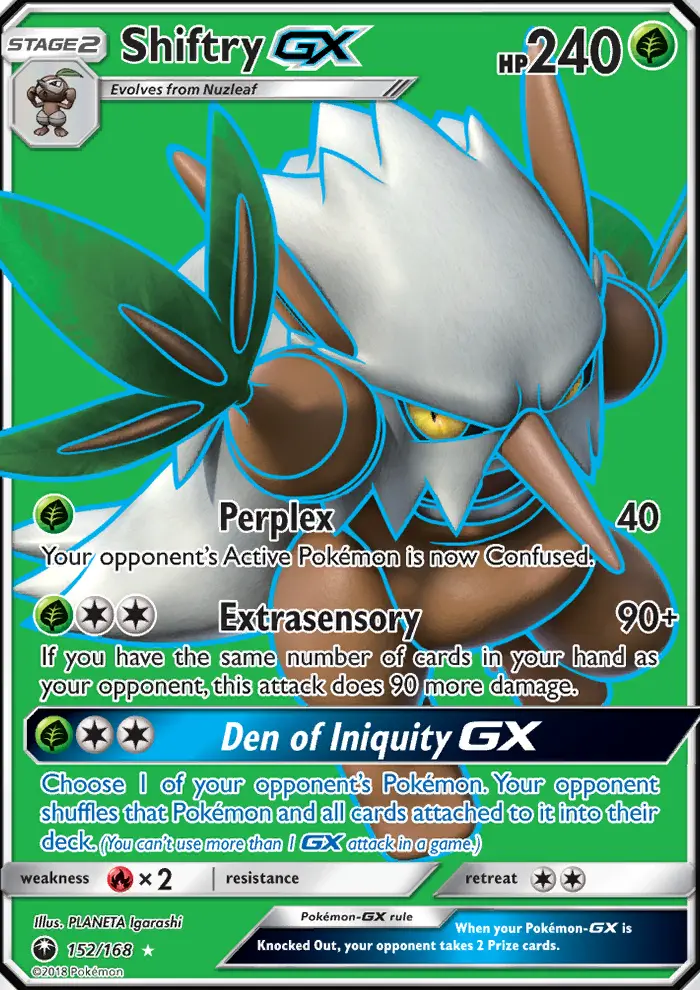 Shiftry GX #152 — Celestial Storm
