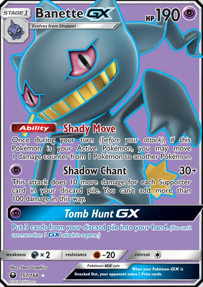 Banette GX #157 — Celestial Storm