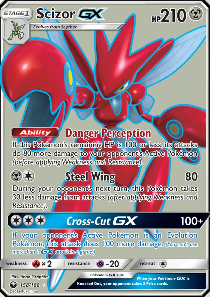 Scizor GX #158 — Celestial Storm