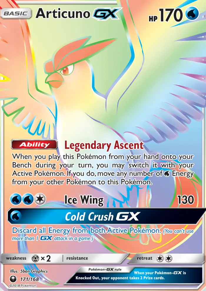 Articuno GX #171 — Celestial Storm