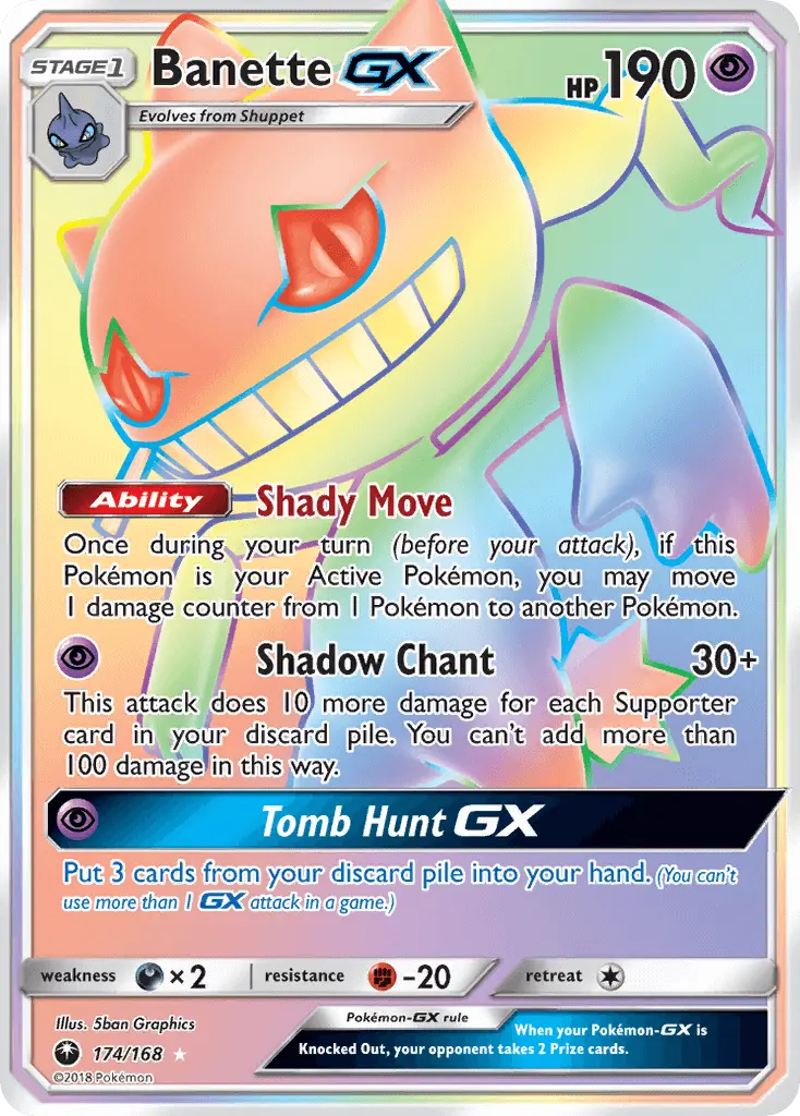 Banette GX #174 — Celestial Storm