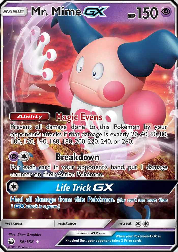 Mr. Mime GX #56 — Celestial Storm