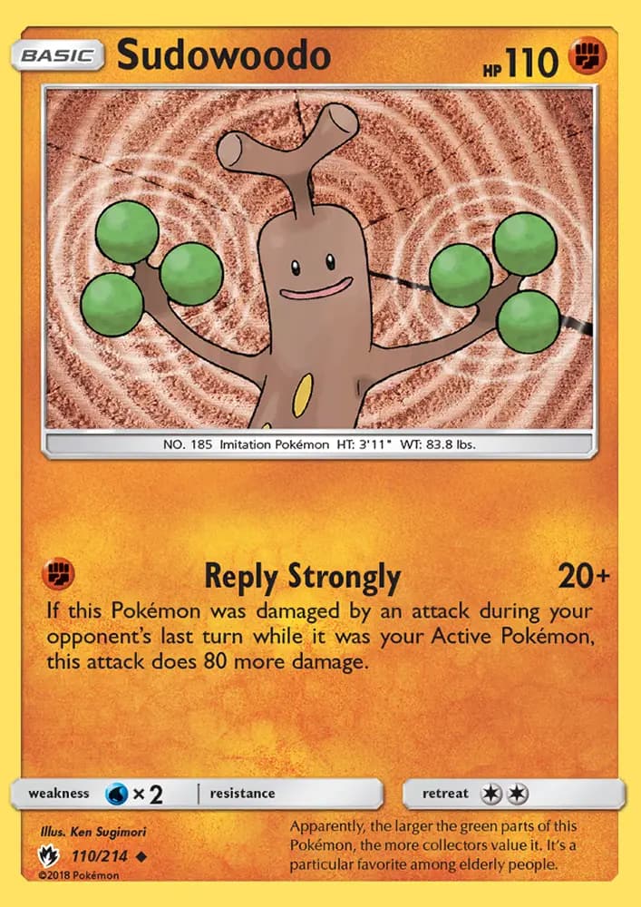 Sudowoodo #110 — Lost Thunder