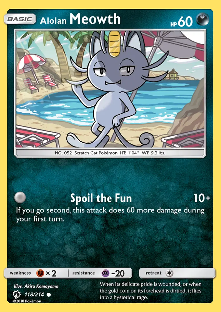 Alolan Meowth #118 — Lost Thunder