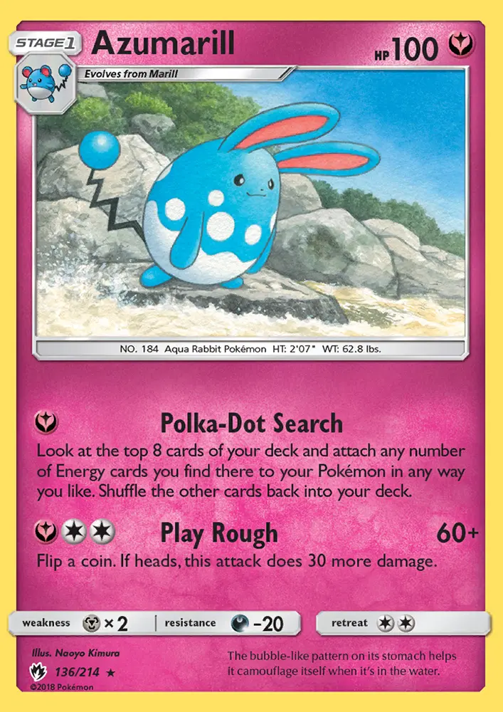 Azumarill #136 — Lost Thunder