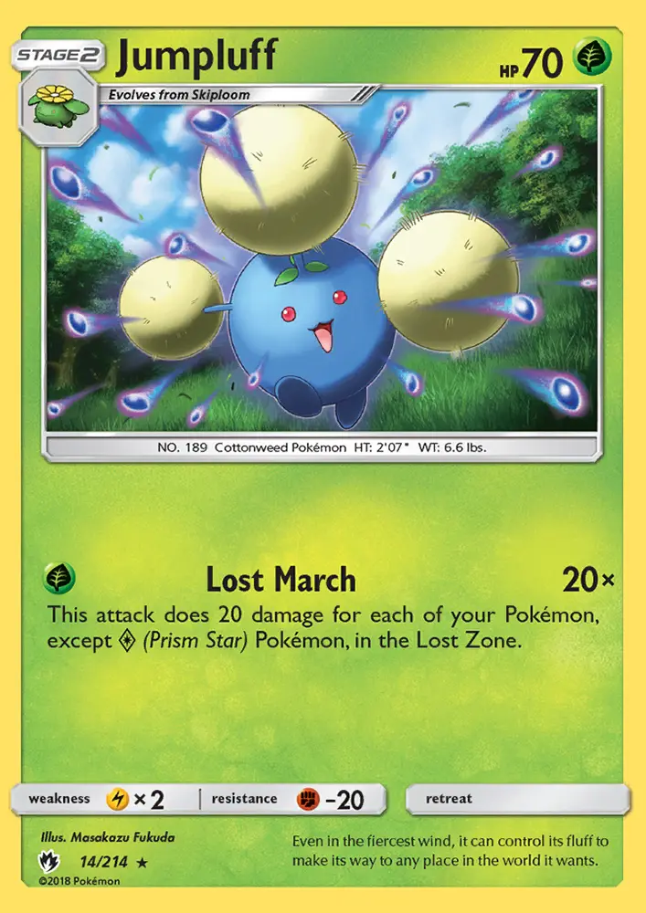 Jumpluff #14 — Lost Thunder