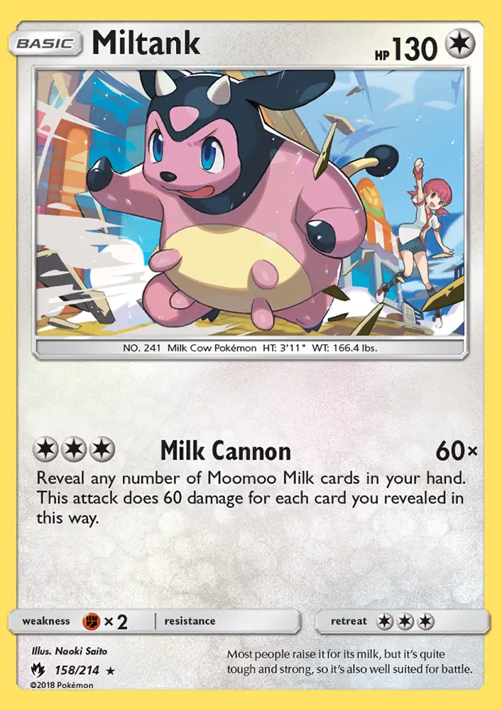 Miltank #158 — Lost Thunder