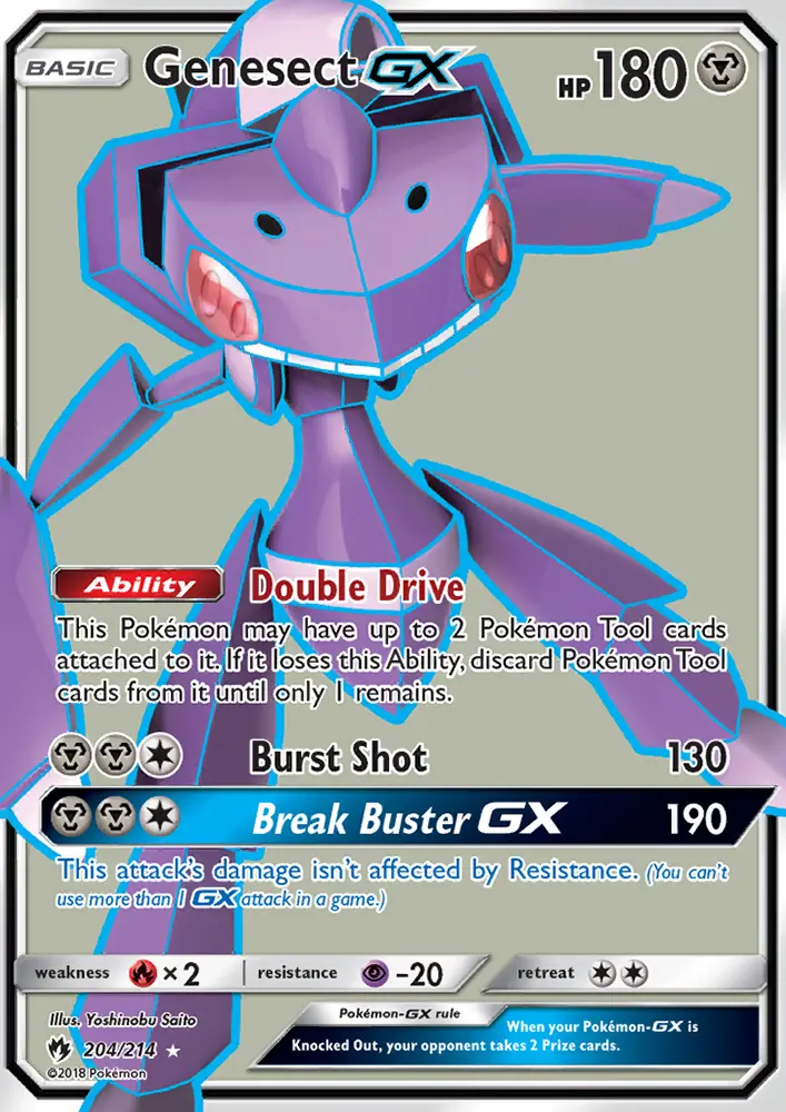 Genesect GX #204 — Lost Thunder