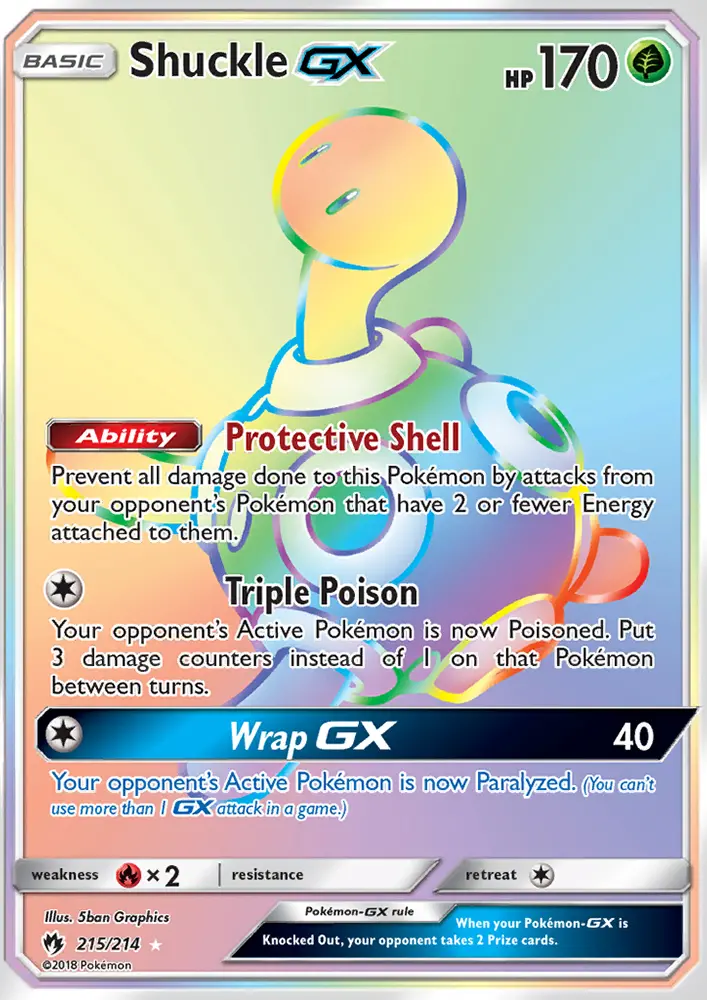 Shuckle GX #215 — Lost Thunder