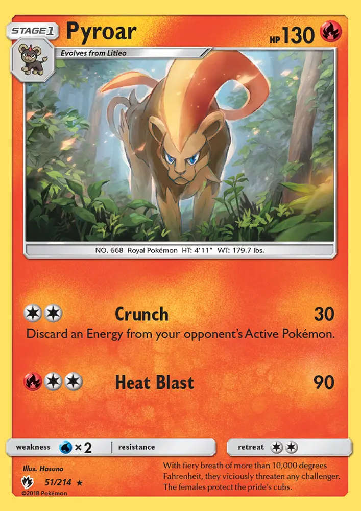 Pyroar #51 — Lost Thunder