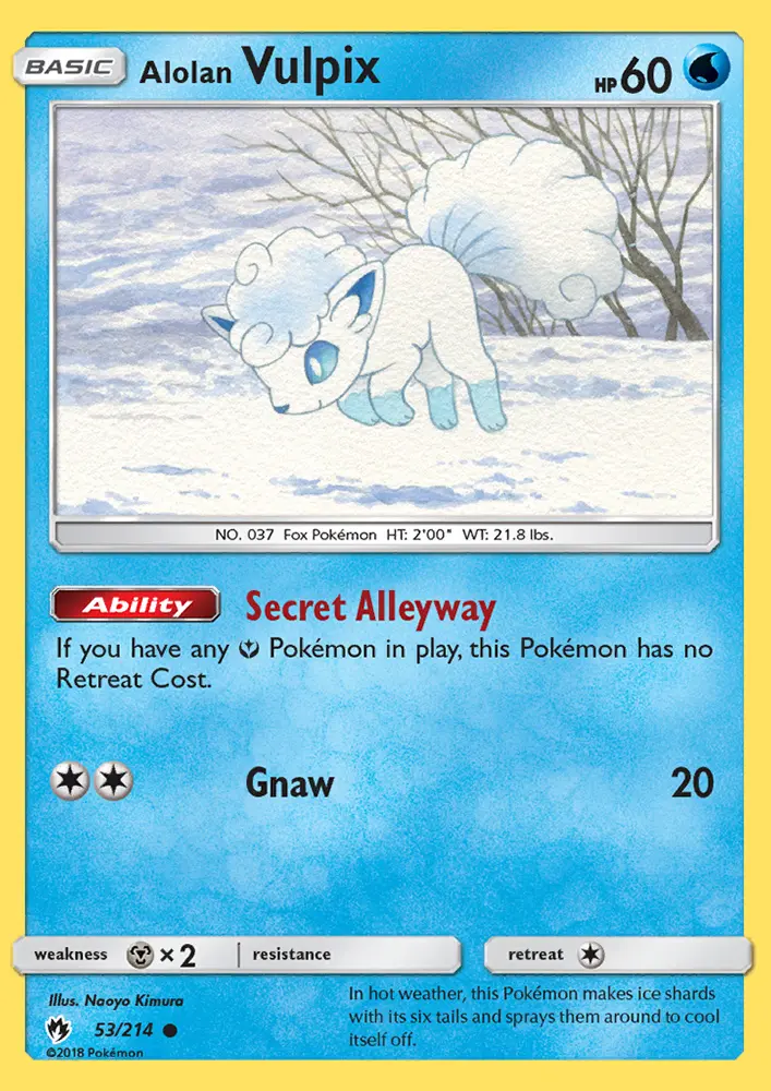 Alolan Vulpix #53 — Lost Thunder