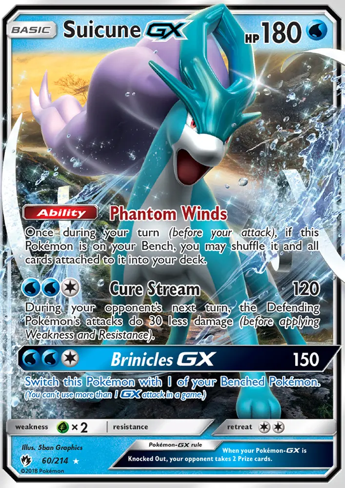 Suicune GX #60 — Lost Thunder
