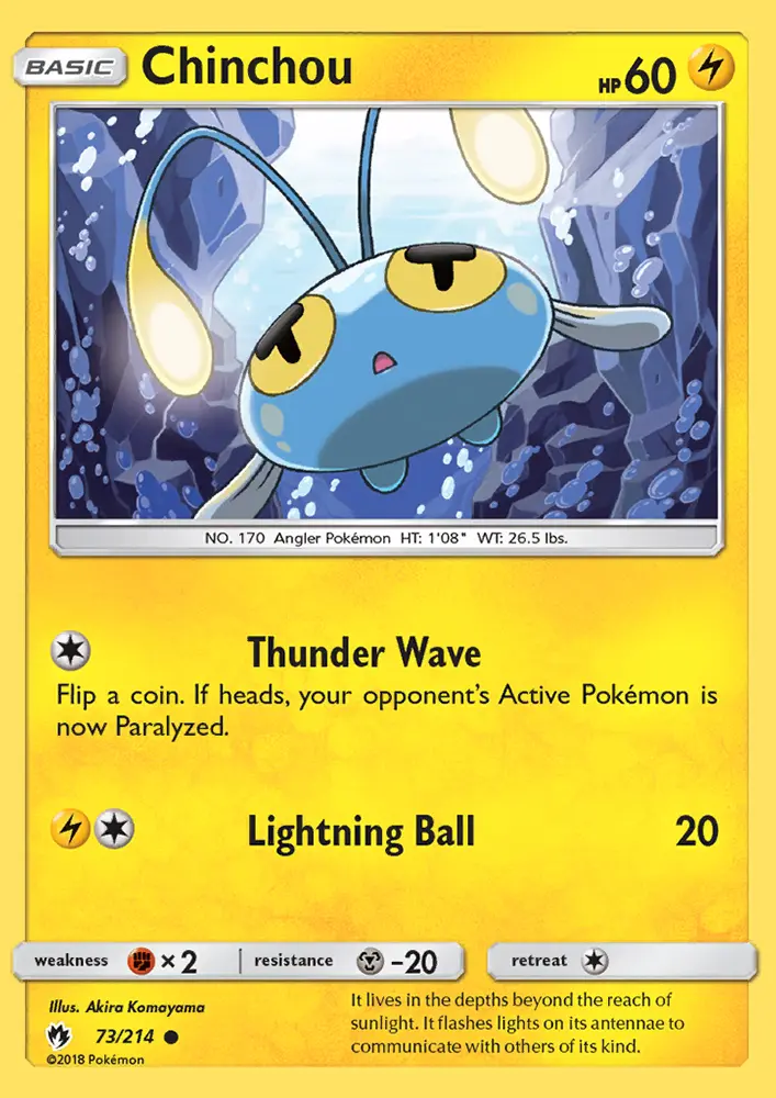 Chinchou #73 — Lost Thunder