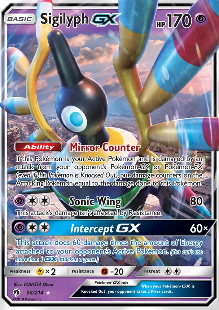 Sigilyph GX #98 — Lost Thunder