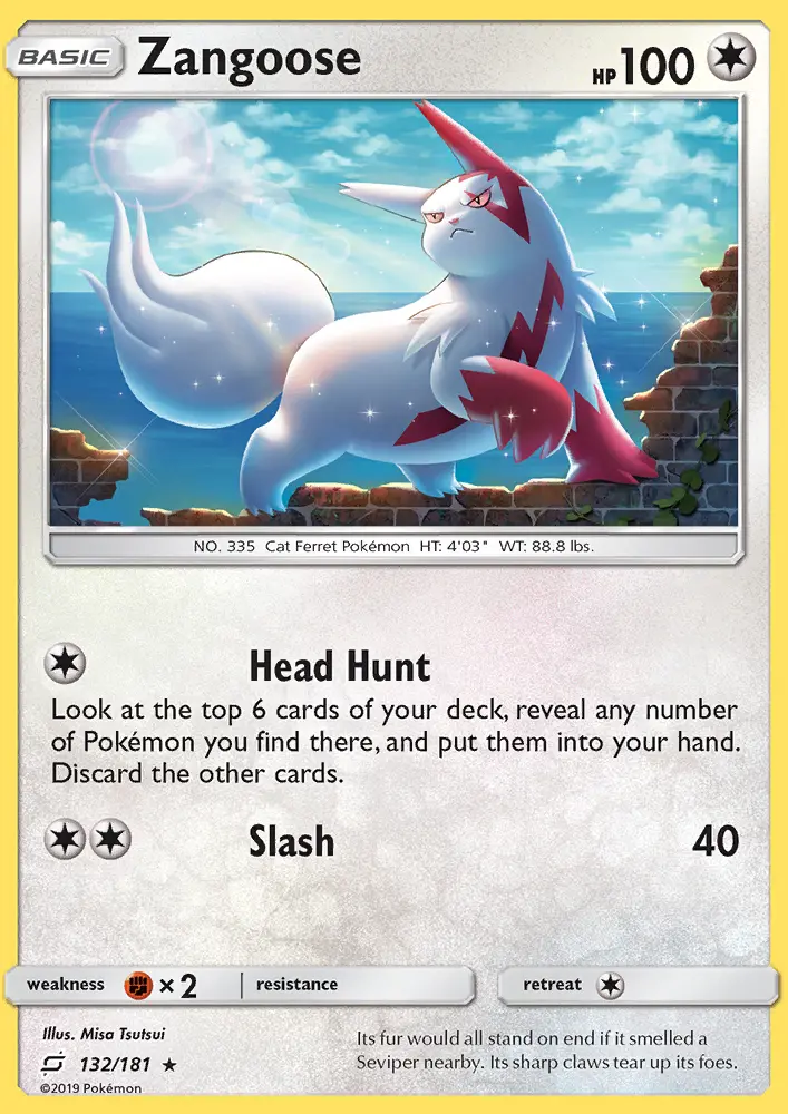 Zangoose #132 — Team Up