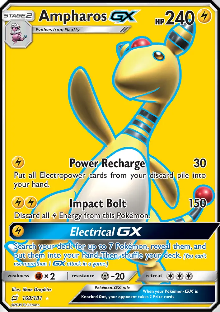 Ampharos GX #163 — Team Up
