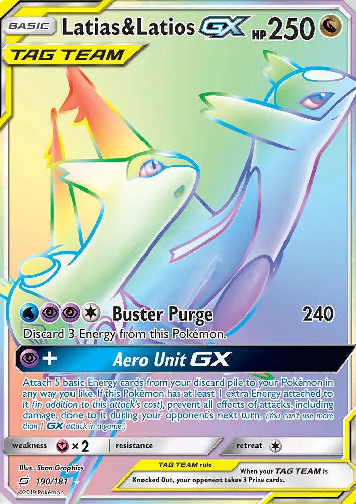 Latias & Latios GX #190 — Team Up