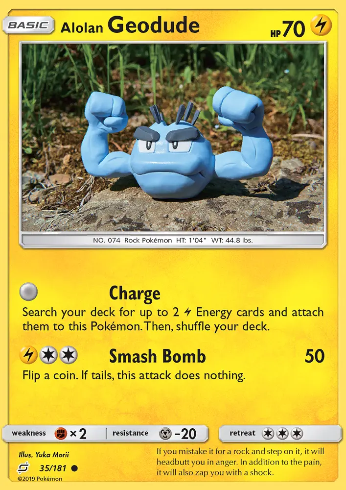 Alolan Geodude #35 — Team Up