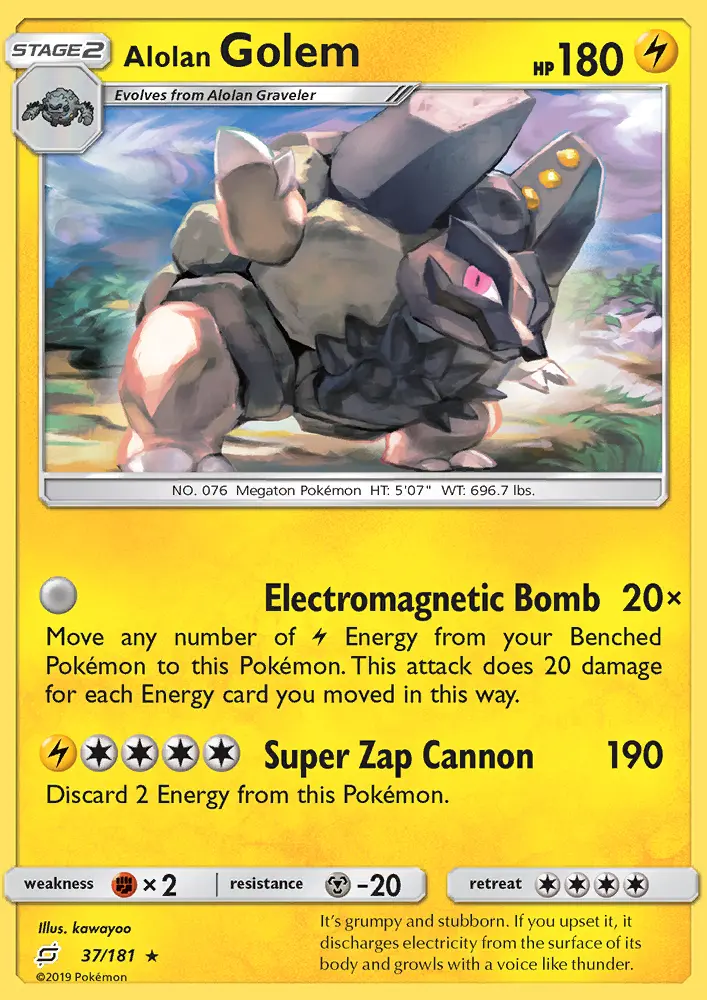 Alolan Golem #37 — Team Up