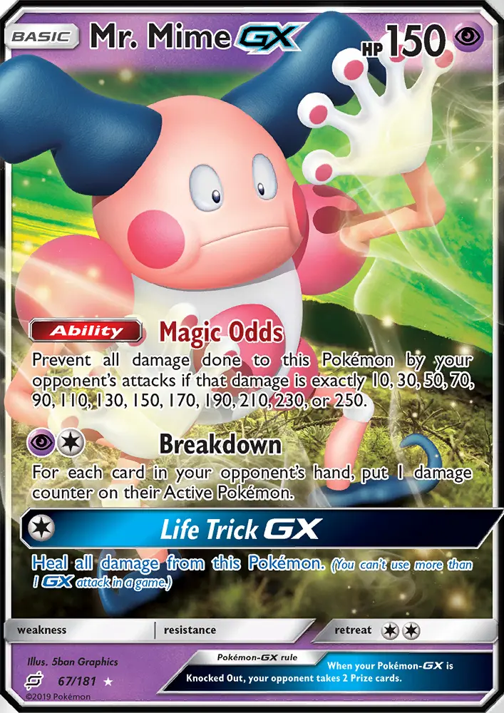 Mr. Mime GX #67 — Team Up