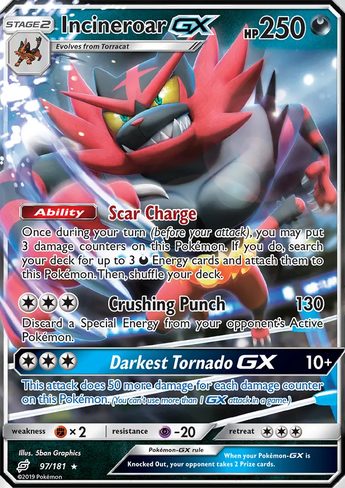 Incineroar GX #97 — Team Up