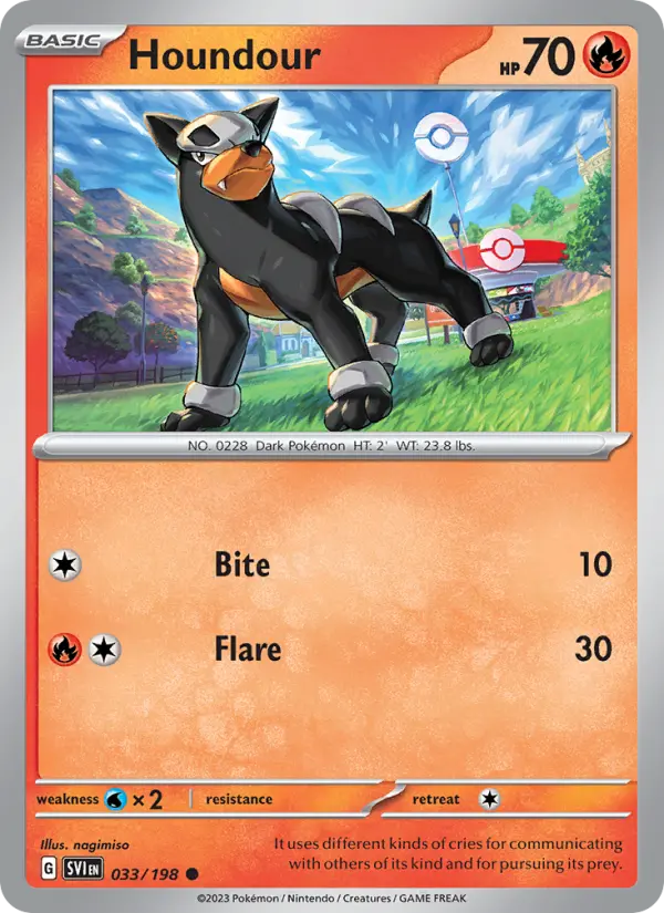 Houndour #033 — Scarlet & Violet