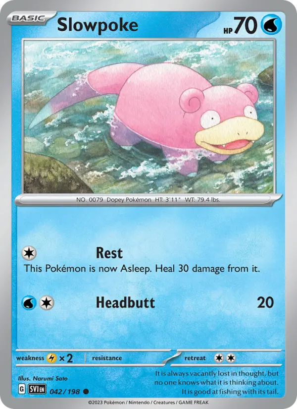 Slowpoke #042 — Scarlet & Violet